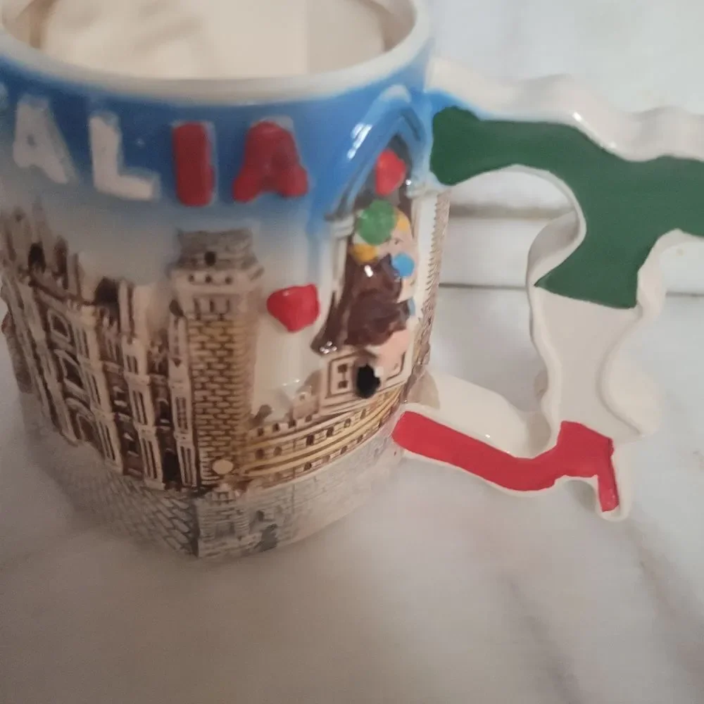 Italia 3D Souvenir Boot Handle Coffee Tea Mug 12 oz